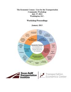 The Economic Census: Uses for the Transportation Community Workshop July 17, 2012 Washington, D.C.  Workshop Proceedings