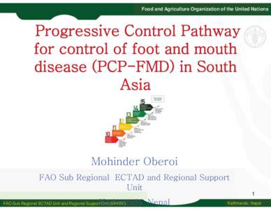 Progressive Control Pathway for control of Foot and Mouth Disease (PCP-FMD) in South Asia