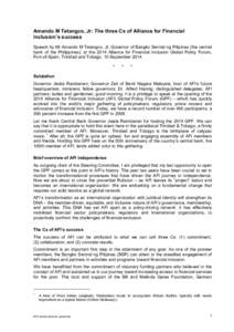 AFI / Bangko Sentral ng Pilipinas / The Maya Declaration / Bank of Tanzania / Finance / Financial economics / Investment / Banking / Financial inclusion / Microfinance