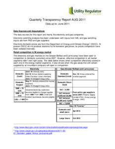 Scottish and Southern Energy / Airtricity / Viridian Group / ESB Electric Ireland / Electricity retailing / Meter Point Administration Number / Electricity market / Electricity pricing / Electric power / Energy / Electric power distribution