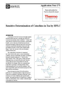 Application Note 275  Sensitive Determination of Catechins in Tea by HPLC