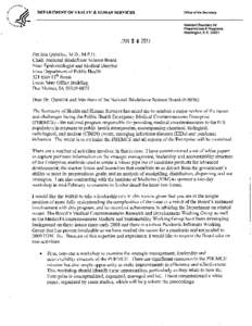 Nicole Lurie / Biology / Biodefense / Influenza / Biomedical Advanced Research and Development Authority / Office of the Assistant Secretary for Preparedness and Response / United States Department of Health and Human Services / Medicine / Health