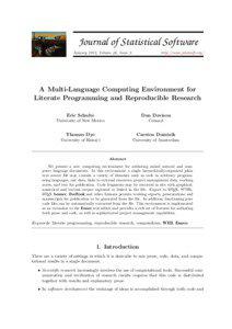 A Multi-Language Computing Environment for Literate Programming and Reproducible Research