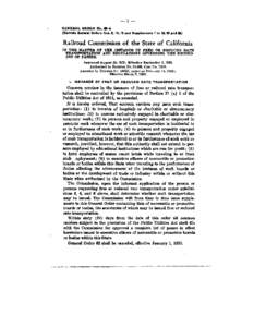 -l‘%  GENERAL ORDER No. 85-A (Cancole General Order8 Nee. 8,16, lD and Supplemente 1 to 19,112and 33)  Railroad Commission of the State of California