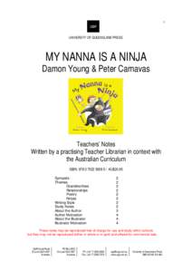 1  UNIVERSITY OF QUEENSLAND PRESS MY NANNA IS A NINJA