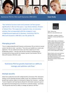 Microsoft Word - Advent One case study 21 Nov 2012 FINAL