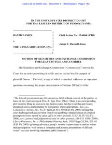 Case 2:15-cvCDJ Document 9 FiledPage 1 of 6  IN THE UNITED STATES DISTRICT COURT FOR THE EASTERN DISTRICT OF PENNSYLVANIA _____________________________ |