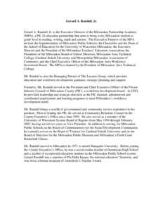 Milwaukee / Washington County /  Wisconsin / Waukesha County /  Wisconsin / Samuel Stritch / Richard R. Pieper / Chris Abele / Wisconsin / Milwaukee metropolitan area / Christianity in the United States