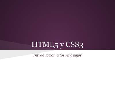 HTML5 y CSS3 Introducción a los lenguajes Estructura HTML5 | Parte 3 <header> <hgroup>