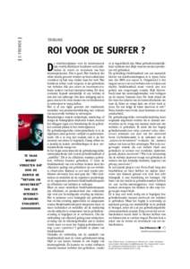 [ E-TRENDS ]  TRIBUNE ROI VOOR DE SURFER ? e wittebroodsjaren voor de internetsector