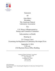 Medical equipment / United States Public Health Service / Clinical pharmacology / Food and Drug Administration / Pharmacology / Clinical Laboratory Improvement Amendments / Medical device / Medical laboratory / Genetic testing / Medicine / Health / Medical technology