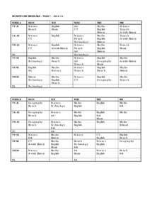 HOMEWORK TIMETABLE – YEAR 7 – [removed]WEEK A 7Y/J1 MON Science