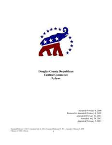 Douglas County Republican Central Committee Bylaws