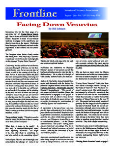 Frontline  American Decency Association August 2014 Vol. XXVIII Issue VIII  Facing Down Vesuvius