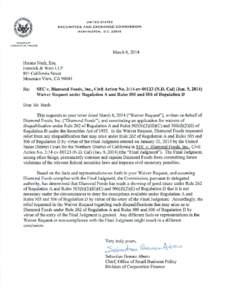 Division of Corporation Finance No-Action Letter: Diamond Foods, Inc