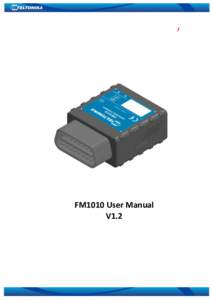 FM1010 User Manual V1.2 Table of contents 1