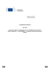 Energy in the Republic of Ireland / EirGrid / Electricity sector in Ireland / Commission for Energy Regulation / Internal Market in Electricity Directive / Third Energy Package / National Grid / Office of Gas and Electricity Markets / HVDC Moyle / Energy / European Union / State-sponsored bodies of the Republic of Ireland