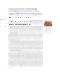 Business / Financial services / Finance / Rothschild family / N M Rothschild & Sons / Rothschild / Samuel Lambert / The Rothschilds / Ashkenazi Jews / Nathan Mayer Rothschild