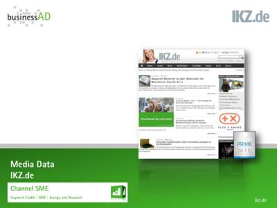 Media Data IKZ.de Channel SME Segment Crafts | SME | Energy and Research  ikz.de