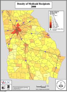 Density of Medicaid Recipients 2000 Fannin Catoosa