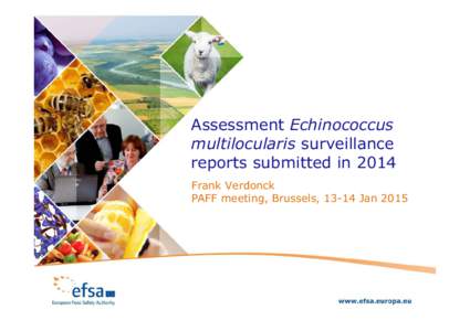 Assessment Echinococcus multilocularis surveillance reports submitted in 2014 Frank Verdonck PAFF meeting, Brussels, 13-14 Jan 2015