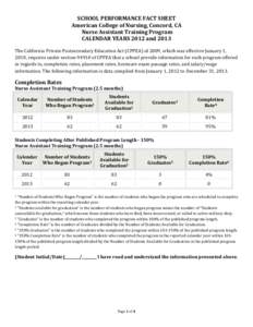 Microsoft Word - CNA School Performance Fact Sheet14B.doc
