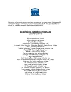 Conditional Admission Programs[removed]PDF)