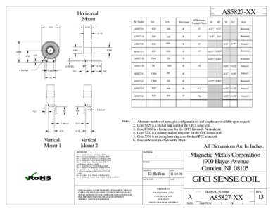 AS5827-XX  Horizontal Mount 0.190