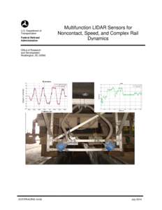 U.S. Department of Transportation Federal Railroad Administration  Multifunction LIDAR Sensors for