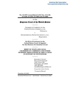Manhattan Chamber of Commerce / Greater Phoenix Chamber of Commerce / Georgia Chamber of Commerce / Regulation of greenhouse gases under the Clean Air Act / United States / United States Chamber of Commerce / Chicagoland Chamber of Commerce / Chamber of commerce