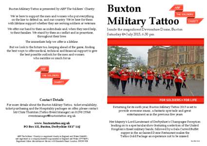 Counties of England / Buxton / Royal Edinburgh Military Tattoo / Devonshire Royal Hospital / Tattoo / Buffet / Military tattoos / Derbyshire / Culture