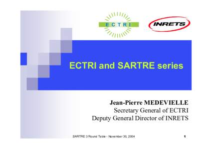 Microsoft PowerPoint - SARTRE 3 30nov04 [Lecture seule]