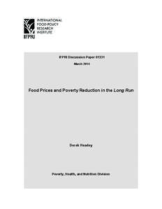 Development / Economics / World food price crisis / Food security / Poverty / Malnutrition / Inflation / International Food Policy Research Institute / Food / Food politics / Humanitarian aid / Food and drink