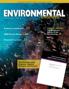 THE MAGAZINE OF THE AMERICAN ACADEMY OF ENVIRONMENTAL ENGINEERS ®  ENVIRONMENTAL ENGINEER VOLUME 43 NUMBER 3 — SUMMER 2007