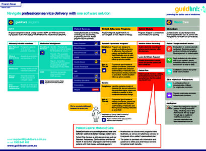 Program Range March 2015 Navigate professional service delivery with one software solution  5CPA