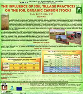 Institute of Soil Science and Plant Cultivation – State Research Institute Soils are main parts of natural and agricultural ecosystems and take basic role in many environmental functions of the systems (ecosystem servi