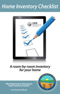 Home Inventory Checklist  A room-by-room inventory for your home  Ohio Department of Insurance