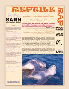 REPTILE RAP  Newsletter of the South Asian Reptile Network # 8, December 2007