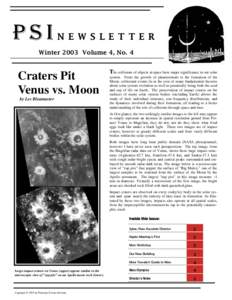 Cosmologists / Planetary Science Institute / Planetary science / Solar System / William Kenneth Hartmann / Johannes Kepler / Opportunity rover / Space / Space science / Astronomy