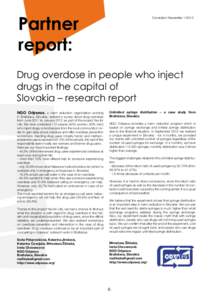 Partner report: Correlation NewsletterDrug overdose in people who inject