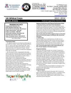 AmeriCorps / Agrarianism / United States / Green politics / University of Arizona / Tucson /  Arizona / Agricultural extension / Arizona / Positive youth development / Rural community development / Agriculture in the United States / Cooperative extension service