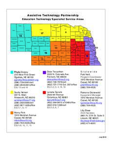 A s s i s t i v e Te c h n o l o g y P a r t n e r s h i p E d u c a t i o n Te c h n o l o g y S p e c i a l i s t S e r v i c e A r e a s Keya Paha Dawes
