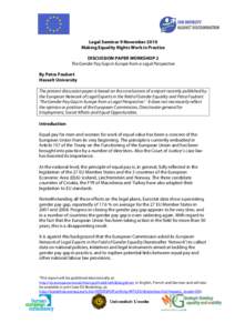 Socioeconomics / Economic inequality / Income distribution / Social philosophy / Gender pay gap / Gender equality / Glass ceiling / Women in the workforce / Labour law / Gender studies / Employment compensation / Human resource management