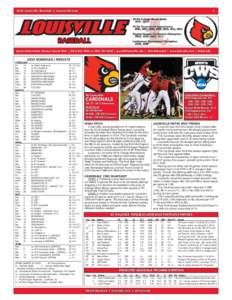 [removed]Louisville Baseball | Season Review Sports Information Contact: Garett Wall | ([removed]or[removed] | [removed] | @UofLBaseball | www.GoCards.com | @GoCards