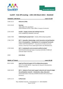 KICK OFF MEETING_programme