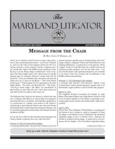 Litigation Section – Maryland State Bar Association