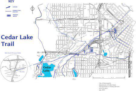 Cedar Lake Trail / Av / Cedar Lake / Cleveland Public Parks District / Hennepin County /  Minnesota / Geography of Minnesota / Minneapolisâ€“Saint Paul