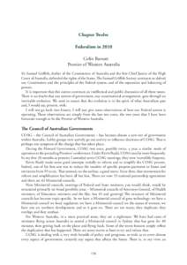Upholding the Australian Constitution Volume Twenty-two