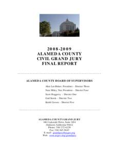 Keith Carson / Alameda County /  California / Oakland /  California / Alameda / Geography of California / Alameda /  California / Jury