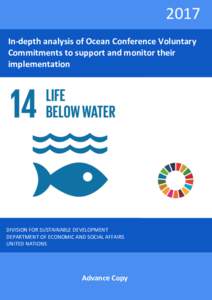 analysis of Ocean Conference Voluntary Commitments to support and monitor their implementation